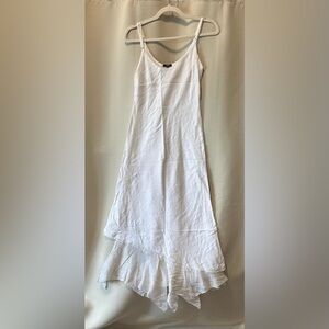 White maxi dress size L